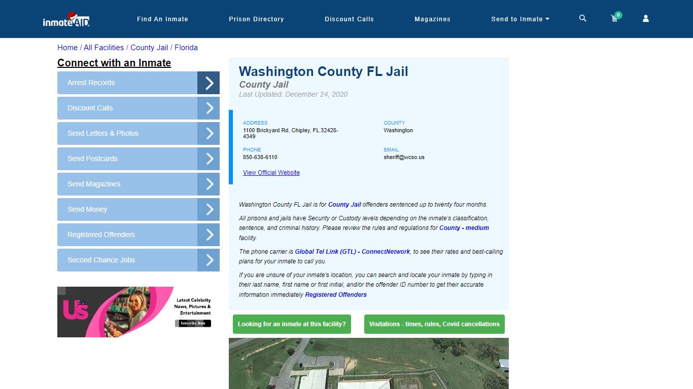 Washington County FL Jail - Inmate Locator - Chipley, FL